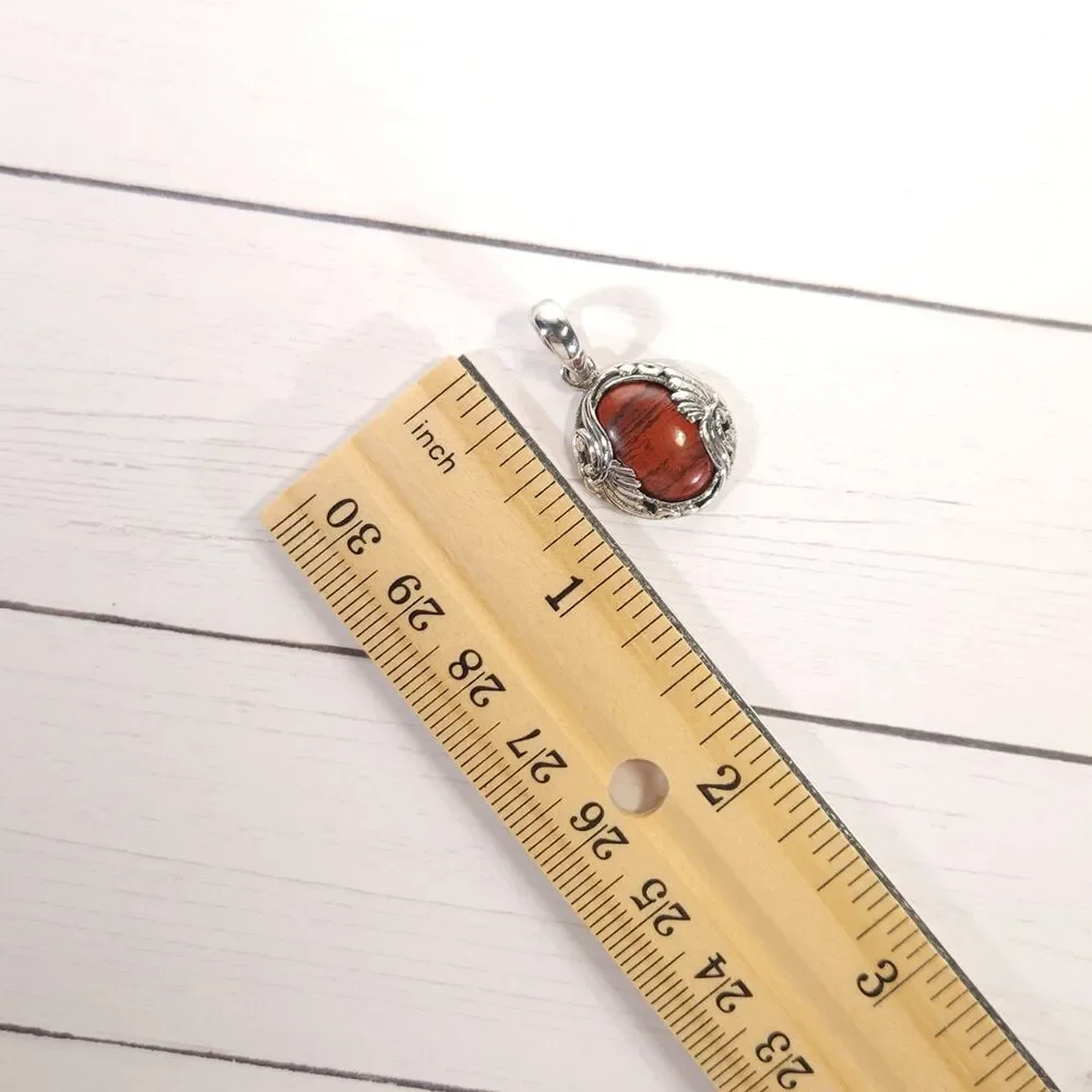 Bali Australian Jasper Pendant in Sterling Silver
